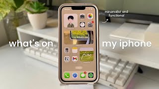 minimalist and functional phone set up 🌱 | what's on my iPhone 13 (2023) screenshot 3