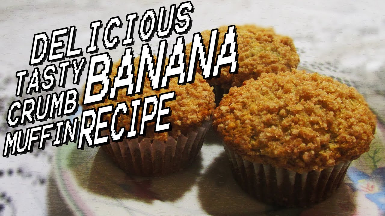 banana crumb muffins topping