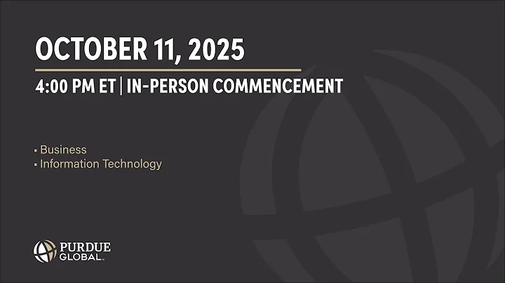 Purdue Global October 2025 In-Person Commencement | Ceremony III