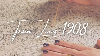 History ASMR: Central-European Train Connections in 1900 (map tracing) screenshot 4