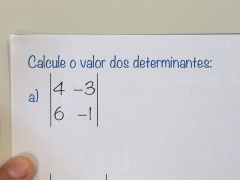 Vídeo: Como Calcular O Determinante De Segunda Ordem