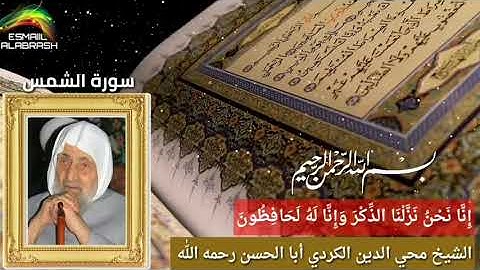 ٩١ - سورة الشمس - الشيخ أبا الحسن محي الدين الكردي رحمه الله .