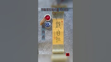 Minor seal script practice-Deng Shiru style#chinesecalligraphy #minor seal script #miniscrollwriting