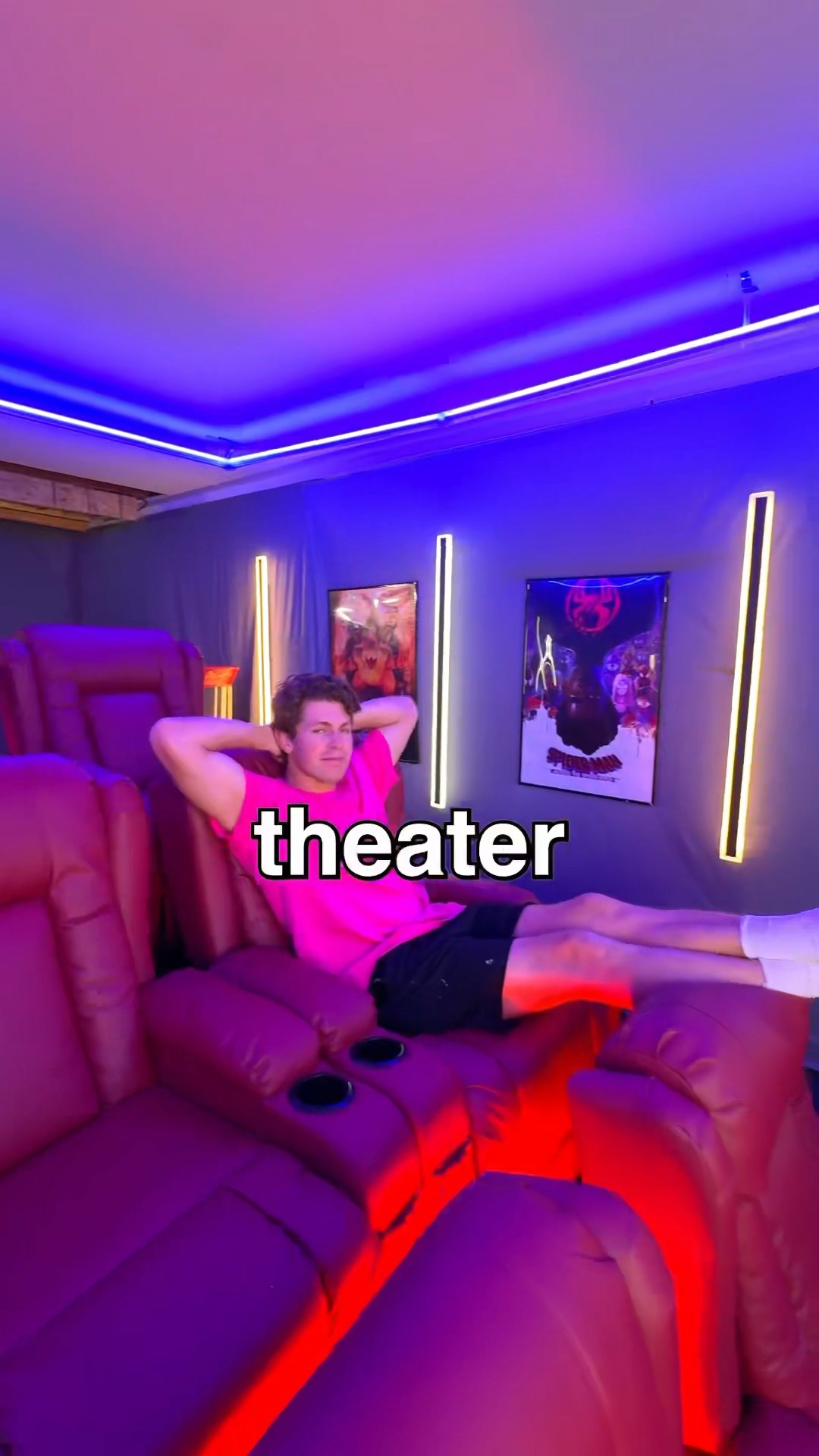I Built a SECRET Movie Theater!??