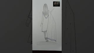 how to draw salwar suit dress#ytshorts #dress #shorts