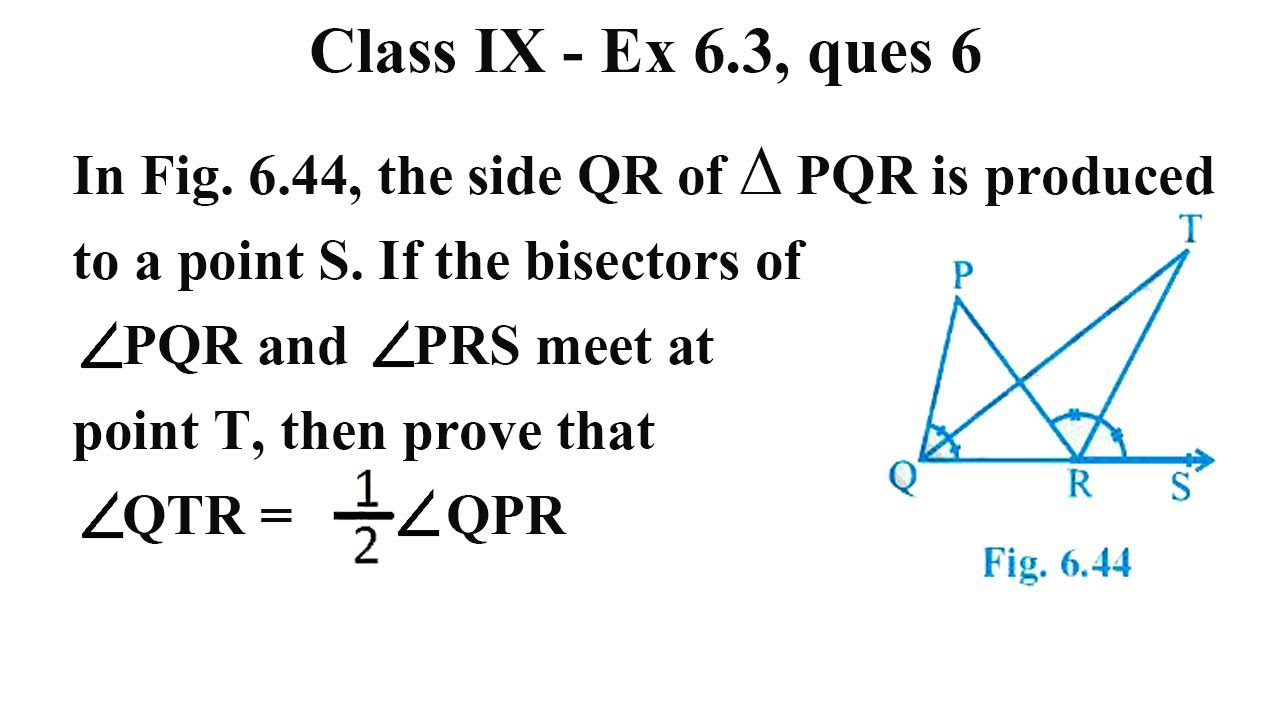 Class 9 Maths Exercise 6.2 Solution