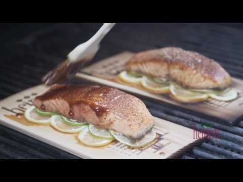 Grilled Cedar Plank and Citrus Salmon