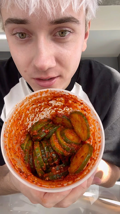 5 minute cucumber kimchi