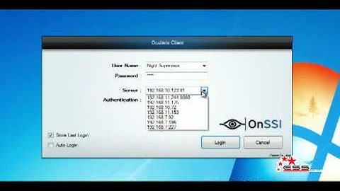 OnSSI - Inicio de sesión en Cliente Ocularis