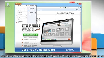 Start Mozilla® Firefox in Safe Mode for troubleshooting issues with it in Windows® 8