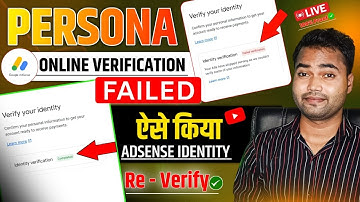 Google Adsense Identity Verification Failed | How to re-verify adsense identity 2025 | #Persona