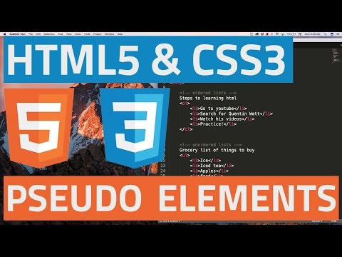 HTML5 and CSS3