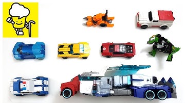Transformers Robots in Disguise Optimus Prime Bumblebee Fixit Sideswipe Strongarmトランスフォーマー 變形金剛