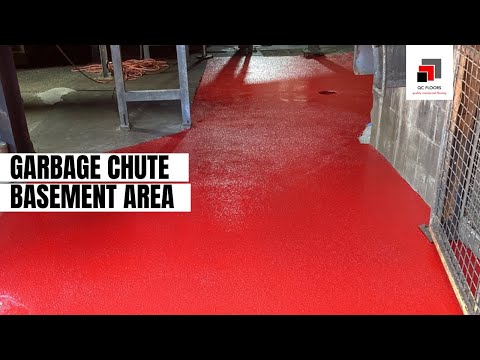 Transforming Basement Garbage Chute Area with Epoxy Flooring