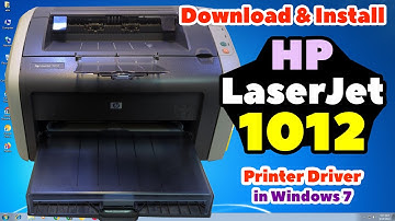 How to Download & Install HP LaserJet 1012 Printer Driver Manually in Windows 7 PC or Laptop
