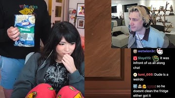 xQc Reacts to Mizkif Taking it Out on Emiru after Finding Molded Cheese in Fridge