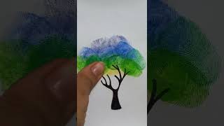 Thumb Print Rainbow Tree