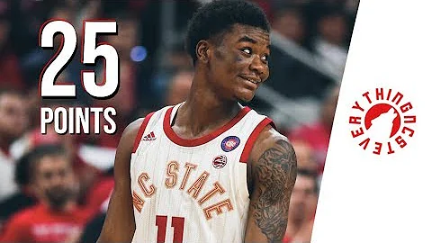 NC State Guard, Markell Johnson Full Game Highligh...