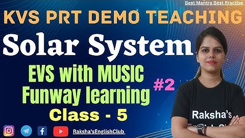 Solar System Class5 EVS demo teaching Part 2 | KVS INTERVIEW PREPARATION | Funway learning with TLM