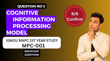 COGNITIVE INFORMATION PROCESSING MODEL (CIP)  #ignou #psychology #psychologist #mapc