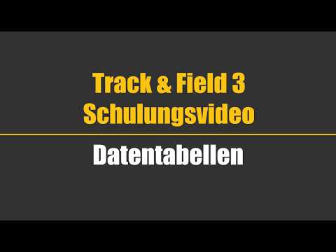 Datentabellen | Track and Field 3 Schulungsvideo