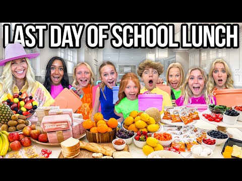 LAST DAY OF SCHOOL LUNCH! *WITH 10 KIDS*