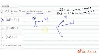 if `veca,vecb` and `vecc` are coplanar vectors, then