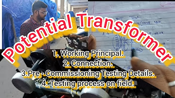 Potential Transformer |PT| Testing Procedure | IR Test | Winding Resistance Test |  Connection |