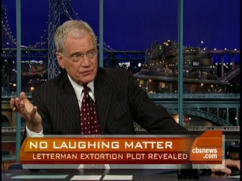 David Letterman Blackmail David Letterman Blackmail
