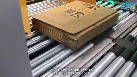 Fully Automatic Strapping Machine for Corrugated Industries | Ascent Packaging Systems