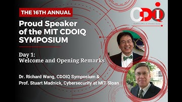 2022 MIT CDOIQ Symposium Welcome and Opening Remarks