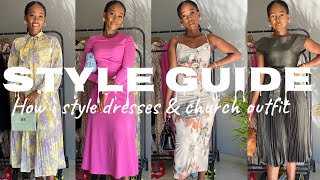 Style Guide: How to style Dresses| Church Outfits| Corporate Looks| South African YouTuber screenshot 2