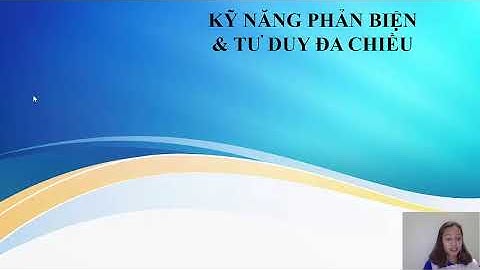 Ví dụ về phương pháp tranh luận