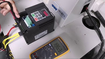 220V VFD work at low voltage   testing of low voltage running  at Frecon factory