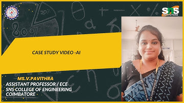 V.Pavithra|case study on Artificial intelligence |SNS institutions