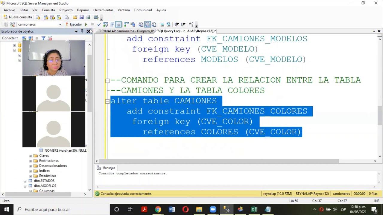 SQL Demostración como hacer RELACIONES ó Foreign Key entre Tablas. Dos ...
