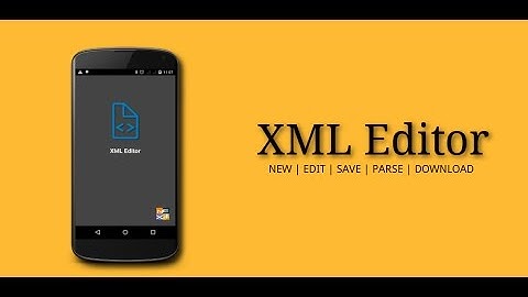 XML Editor - Intro
