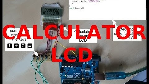 Hacking a pocket calculator as LCD for the Arduino