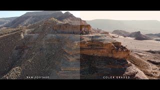 RAW FOOTAGE VS COLORGRADED (MAVIC MINI)