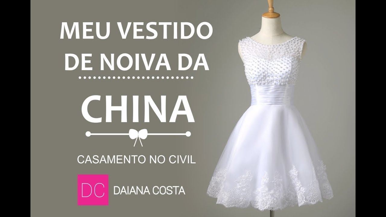 vestido casamento civil aliexpress