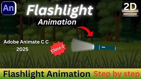 Flashlight animation/adobe animate tutorial in hindi/adobe animate/cartoon story/2d character design