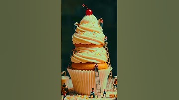 "AI Mini Chefs Bake Cupcakes! 🍰 Tiny Robots in Action!" #shorts