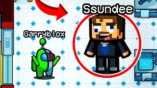 Derp SSUNDEE Role in Among Us! (Funny)