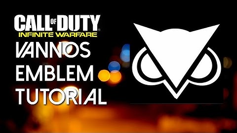 Vanoss emblem tutorial infinite warfare call of duty *Easy