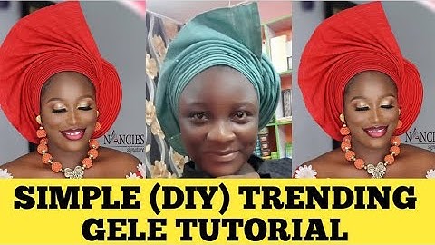 BEGINNERS/ SIMPLE (2019) DIY TRENDING GELE TUTORIAL