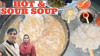Chicken Soup recipe by Sohaib & Saman Vlogs | Home made Hot & Sour soup @IjazAnsariFoodSecrets