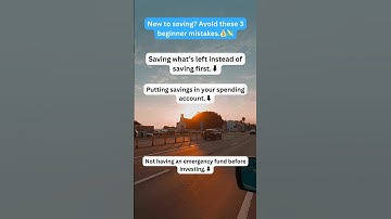 New to saving? Avoid these 3 beginner mistakes.💰💸 #motivation #bankbetter #personalfinance #facts