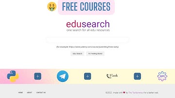 Full Stack Python & Flask Project | EDUSEARCH  - CUSTOM MADE SEARCH ENGINE WEB APP + TELEGRAM BOT