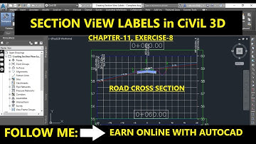 How to Create Section View Labels in AutoCAD Civil 3d | Labeling Cross Section Views in Civil 3D