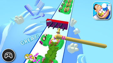 Teeth Runner - Gameplay Walkthrough Part 11 - Basic Solution Levels 50-53 (iOS, Android)